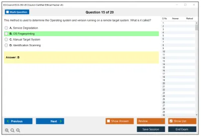 ECCouncil EC0-350 Ethical Hacking and Countermeasures V8 Practice test exam simulator test engine exam Prep practice test questions answers Image 15