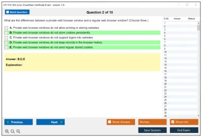 LPI 010-160 Linux Essentials Certificate Exam - version 1.6 Practice test exam simulator test engine exam Prep practice test questions answers Image 2