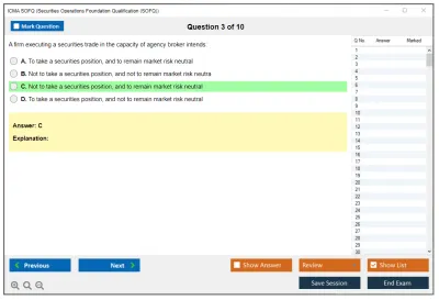 ICMA SOFQ Securities Operations Foundation Qualification (SOFQ) Practice test exam simulator test engine exam Prep practice test questions answers Image 3