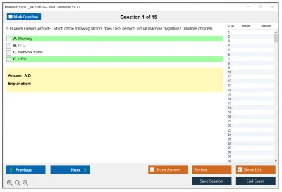 Huawei H13-511_V4.0 HCIA-Cloud Computing V4.0 Practice test exam simulator test engine exam Prep practice test questions answers Image 1