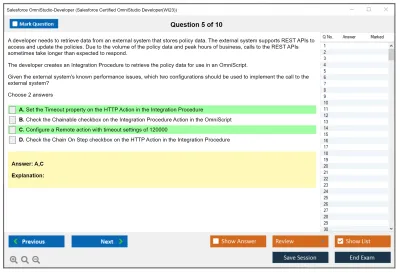Salesforce OmniStudio-Developer Salesforce Certified OmniStudio Developer Practice test exam simulator test engine exam Prep practice test questions answers Image 5