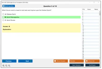 Exin ASF Agile Scrum Foundation Practice test exam simulator test engine exam Prep practice test questions answers Image 5