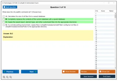 CA Technologies CAT-040 CA eHealth r6 Administrator Exam Practice test exam simulator test engine exam Prep practice test questions answers Image 3