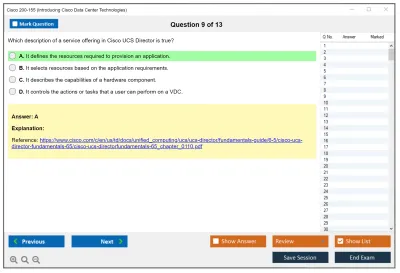 Cisco 200-155 Introducing Cisco Data Center Technologies Practice test exam simulator test engine exam Prep practice test questions answers Image 9