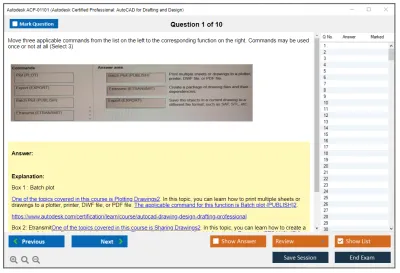 Autodesk ACP-01101 Autodesk Certified Professional in AutoCAD for Design and Drafting Practice test exam simulator test engine exam Prep practice test questions answers Image 1
