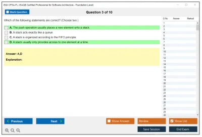 iSQI CPSA-FL ISAQB Certified Professional for Software Architecture -Foundation Level Practice test exam simulator test engine exam Prep practice test questions answers Image 3