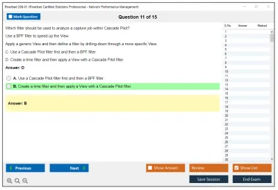 Riverbed 299-01 Riverbed Certified Solutions Professional - Network Performance Management Practice test exam simulator test engine exam Prep practice test questions answers Image 11