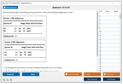 Nokia 4A0-C01 Nokia NRS II Composite Exam Practice test exam simulator test engine exam Prep practice test questions answers Image 15