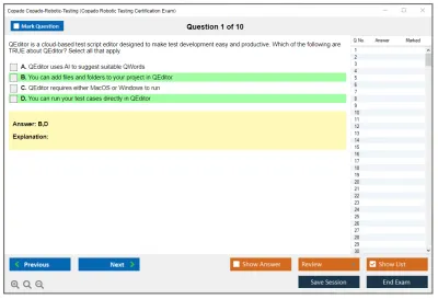 Copado Copado-Robotic-Testing Copado Robotic Testing Certification Exam Practice test exam simulator test engine exam Prep practice test questions answers Image 1