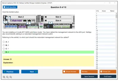 Network Appliance NS0-183 NetApp Certified Storage Installation Engineer, ONTAP Practice test exam simulator test engine exam Prep practice test questions answers Image 8