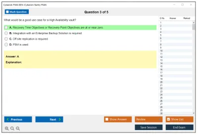 CyberArk PAM-SEN CyberArk Sentry PAM Practice test exam simulator test engine exam Prep practice test questions answers Image 3