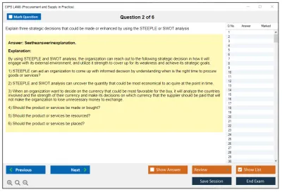 CIPS L4M8 Procurement and Supply in Practice Practice test exam simulator test engine exam Prep practice test questions answers Image 2