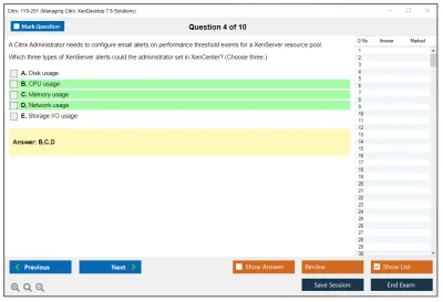 Citrix 1Y0-201 Managing Citrix XenDesktop 7.6 Solutions Practice test exam simulator test engine exam Prep practice test questions answers Image 4
