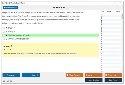 Exin ASM EXIN Agile Scrum Master Practice test exam simulator test engine exam Prep practice test questions answers Image 11