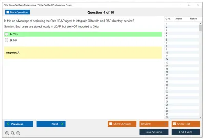 Okta Okta-Certified-Professional Okta Certified Professional Exam Practice test exam simulator test engine exam Prep practice test questions answers Image 4