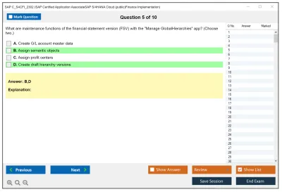 SAP C_S4CFI_2302 SAP Certified Application AssociateSAP S/4HANA Cloud (public)Finance Implementation Practice test exam simulator test engine exam Prep practice test questions answers Image 5