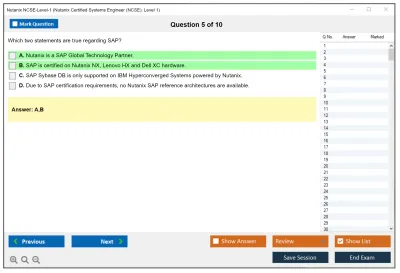 Nutanix NCSE-Level-1 Nutanix Certified Systems Engineer (NCSE): Level 1 Practice test exam simulator test engine exam Prep practice test questions answers Image 5