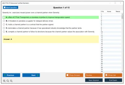 AMA PCM Professional Certified Marketer Practice test exam simulator test engine exam Prep practice test questions answers Image 1