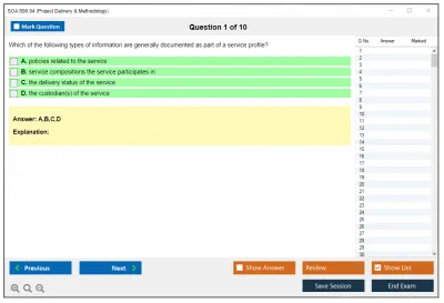 SOA S90.04 Project Delivery & Methodology Practice test exam simulator test engine exam Prep practice test questions answers Image 1