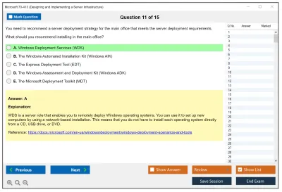 Microsoft 70-413 Designing and Implementing a Server Infrastructure Practice test exam simulator test engine exam Prep practice test questions answers Image 11