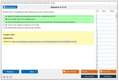Palo Alto Networks PSE-Strata Palo Alto Networks System Engineer Professional - Strata Practice test exam simulator test engine exam Prep practice test questions answers Image 2