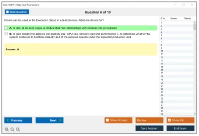 Exin TMPF TMap Next Foundation Practice test exam simulator test engine exam Prep practice test questions answers Image 6