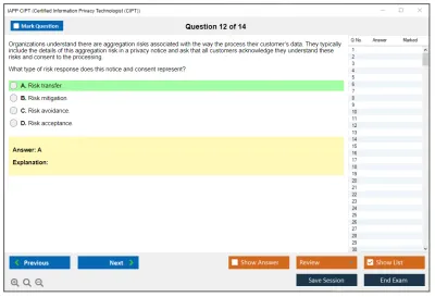 IAPP CIPT Certified Information Privacy Technologist (CIPT) Practice test exam simulator test engine exam Prep practice test questions answers Image 12