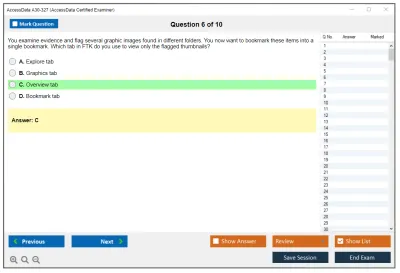 AccessData A30-327 AccessData Certified Examiner Practice test exam simulator test engine exam Prep practice test questions answers Image 6