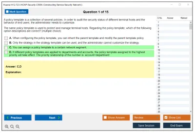 Huawei H12-723 Huawei Certified ICT Professional - Constructing Terminal Security System Practice test exam simulator test engine exam Prep practice test questions answers Image 1