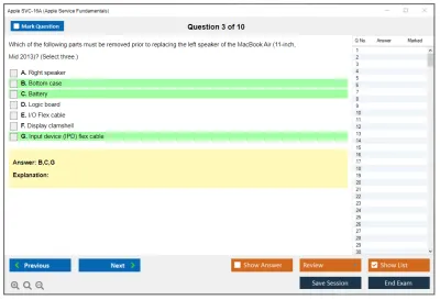 Apple SVC-16A Apple Service Fundamentals Practice test exam simulator test engine exam Prep practice test questions answers Image 3