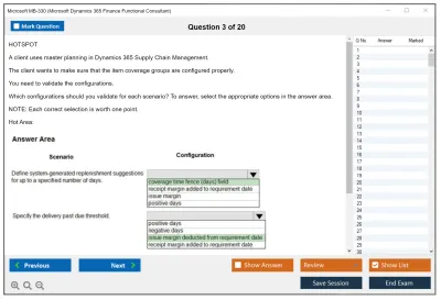 Microsoft MB-330 Microsoft Dynamics 365 Supply Chain Management Practice test exam simulator test engine exam Prep practice test questions answers Image 3
