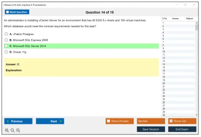 VMware 2V0-620 vSphere 6 Foundations Practice test exam simulator test engine exam Prep practice test questions answers Image 14
