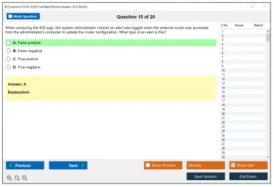 ECCouncil 312-50 Certified Ethical Hacker Exam Practice test exam simulator test engine exam Prep practice test questions answers Image 15