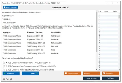 Pegasystems PEGAPCSSA80V1_2019 Pega Certified Senior System Architect (PCSSA) 80V1 Practice test exam simulator test engine exam Prep practice test questions answers Image 10