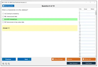 IBM C1000-125 IBM Cloud Technical Advocate v3 Practice test exam simulator test engine exam Prep practice test questions answers Image 8
