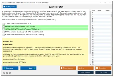 Amazon AWS SAA-C03 AWS Certified Solutions Architect - Associate (SAA-C03) Practice test exam simulator test engine exam Prep practice test questions answers Image 3