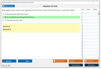 Salesforce ADM-201 Salesforce Certified Administrator Practice test exam simulator test engine exam Prep practice test questions answers Image 12