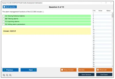 Huawei H12-425 HCNP-DCF-Build Facility Development Optimization Practice test exam simulator test engine exam Prep practice test questions answers Image 6