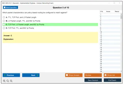 EMC DES-5121 Specialist - Implementation Engineer - Campus Networking Exam Practice test exam simulator test engine exam Prep practice test questions answers Image 5