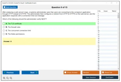 CompTIA CV0-003 CompTIA Cloud+ Certification Exam Practice test exam simulator test engine exam Prep practice test questions answers Image 9
