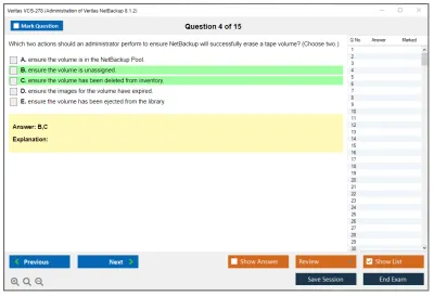 Veritas VCS-278 Administration of Veritas NetBackup 8.1.2 Practice test exam simulator test engine exam Prep practice test questions answers Image 4