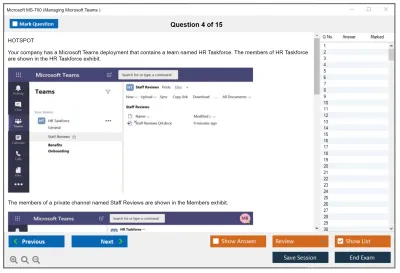 Microsoft MS-700 Managing Microsoft Teams Practice test exam simulator test engine exam Prep practice test questions answers Image 4
