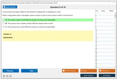 Salesforce B2C-Commerce-Developer Salesforce Certified B2C Commerce Developer Practice test exam simulator test engine exam Prep practice test questions answers Image 8