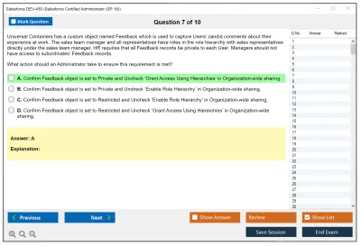 Salesforce Salesforce-Certified-Administrator Salesforce Certified Administrator Practice test exam simulator test engine exam Prep practice test questions answers Image 7