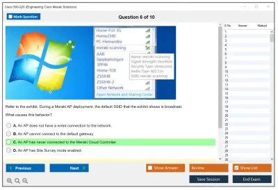 Cisco 500-220 Engineering Cisco Meraki Solutions (ECMS) v2.2 Practice test exam simulator test engine exam Prep practice test questions answers Image 6