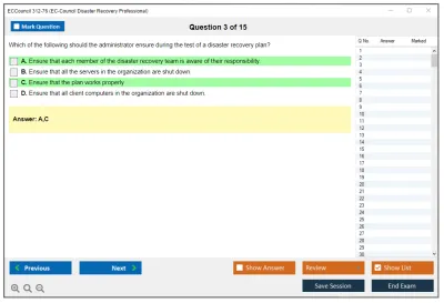 ECCouncil 312-76 Disaster Recovery Professional Practice Test Practice test exam simulator test engine exam Prep practice test questions answers Image 3