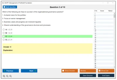 Exin MOPF Management of Portfolio® Foundation Practice test exam simulator test engine exam Prep practice test questions answers Image 3