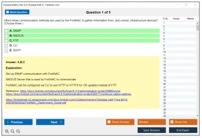 Fortinet NSE6_FNC-8.5 Fortinet NSE 6 - FortiNAC 8.5 Practice test exam simulator test engine exam Prep practice test questions answers Image 1