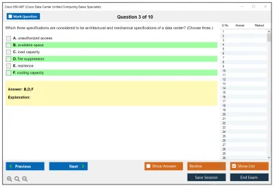 Cisco 650-987 Cisco Data Center Unified Computing Sales Specialist Practice test exam simulator test engine exam Prep practice test questions answers Image 3