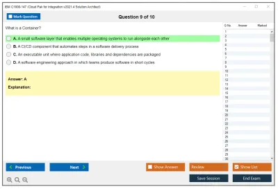 IBM C1000-147 Cloud Pak for Integration v2021.4 Solution Architect Practice test exam simulator test engine exam Prep practice test questions answers Image 9